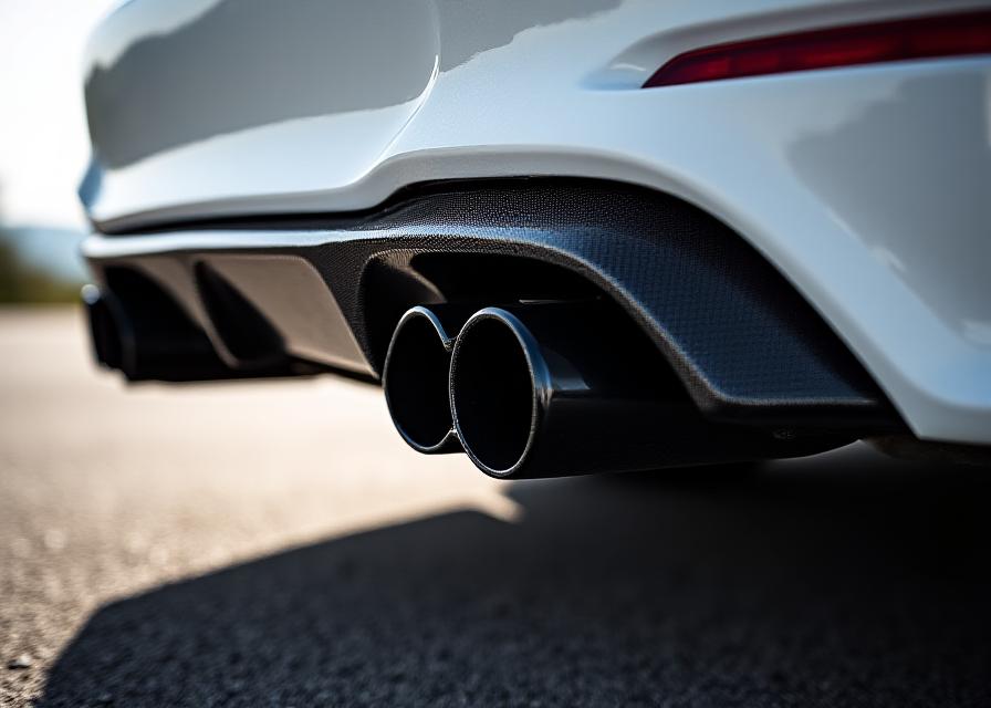 BMW M4 con dettagli in carbonio e assetto ribassato